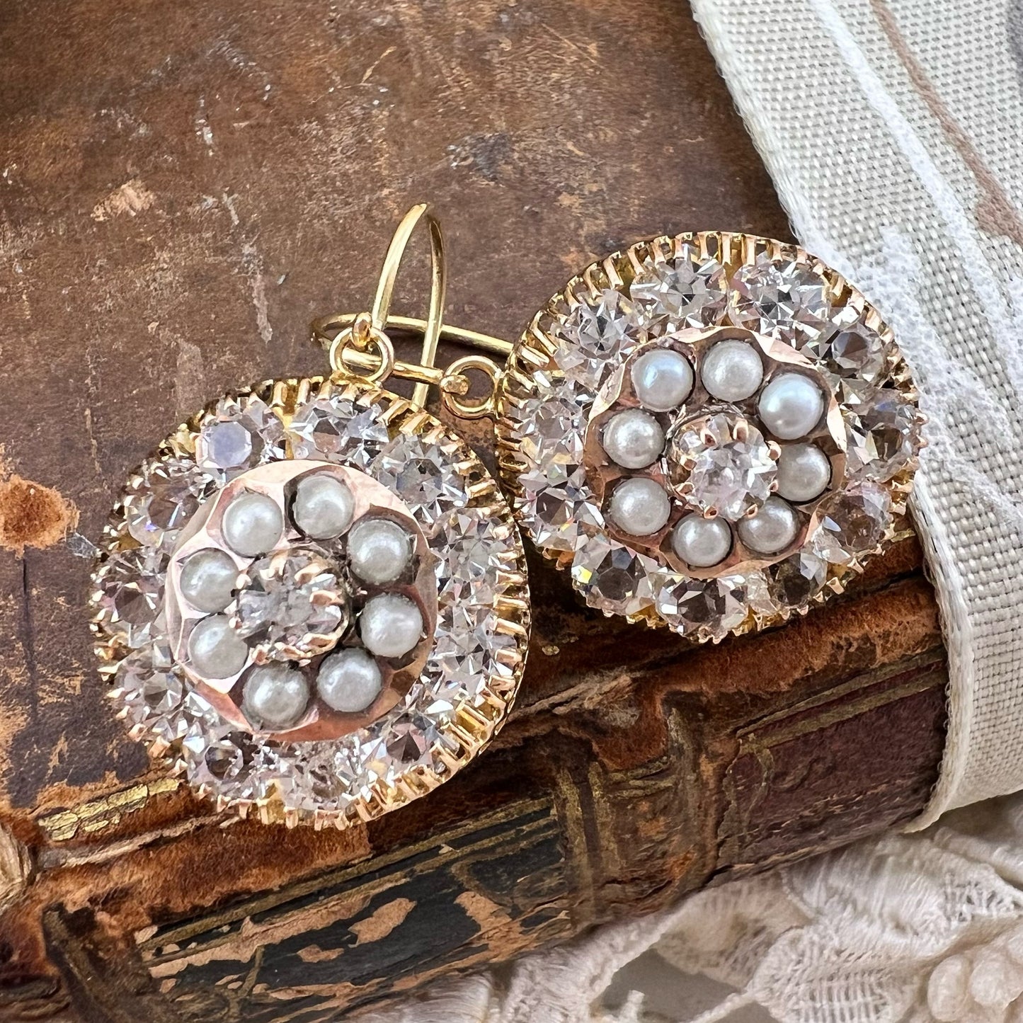 Orecchini a toppa in oro 12k – Primi del ’900