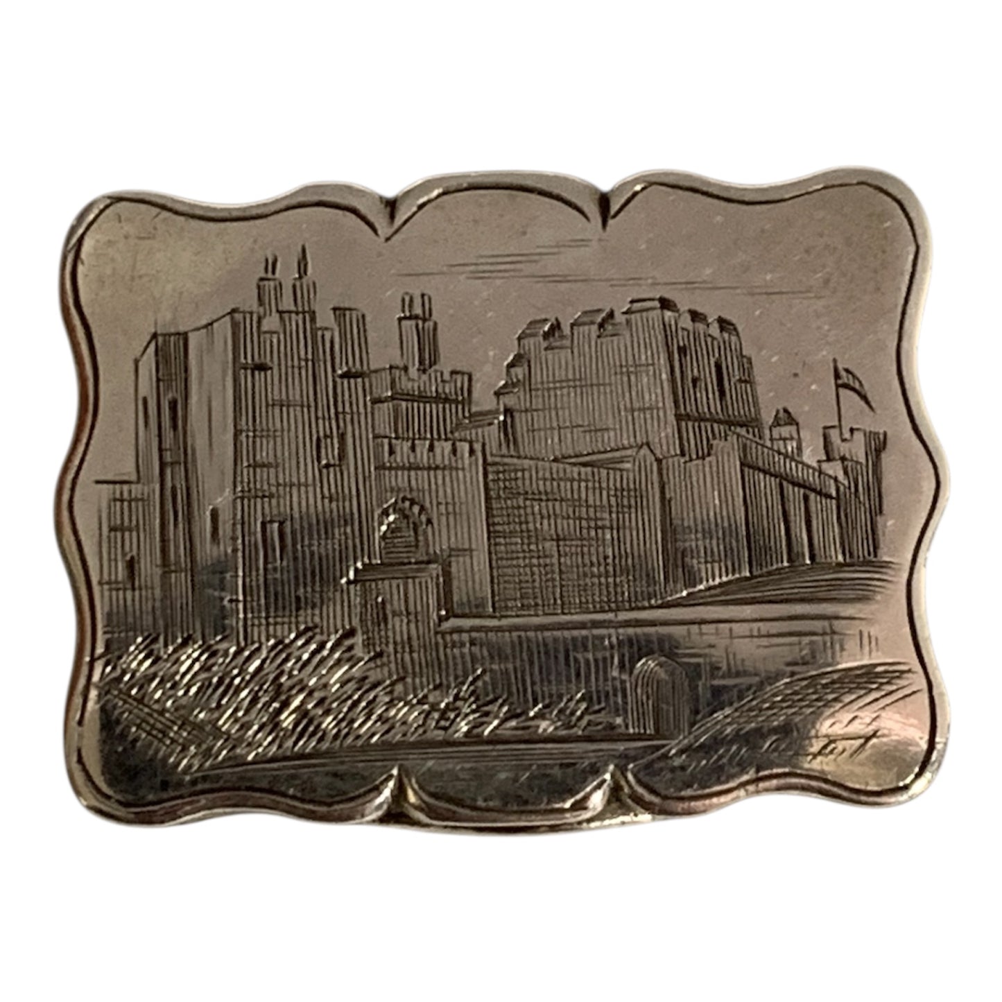 Vinaigrette “il Castello di Warwick” - Hilliard & Thomason-Birmingham 1851