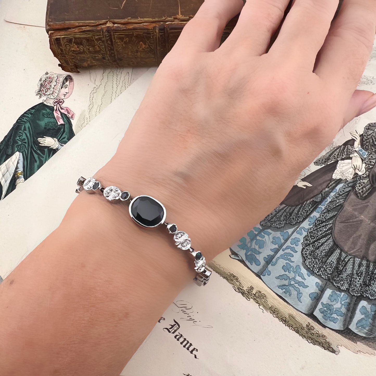 Bracciale con zaffiri australiani e diamanti – Italia, anni ’80