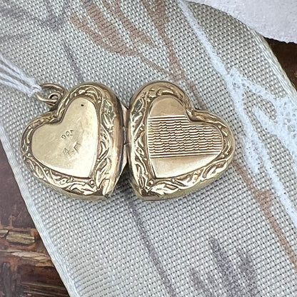 N. 10 - Locket porta foto in oro 9 ct back & front 1930