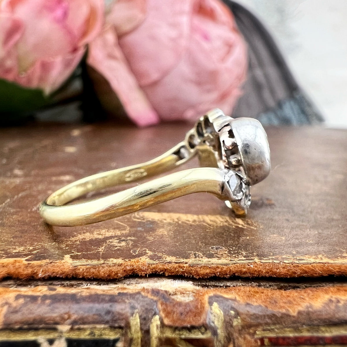 Anello Toi et Moi con perla naturale e diamante – Italia, circa 1900-1920