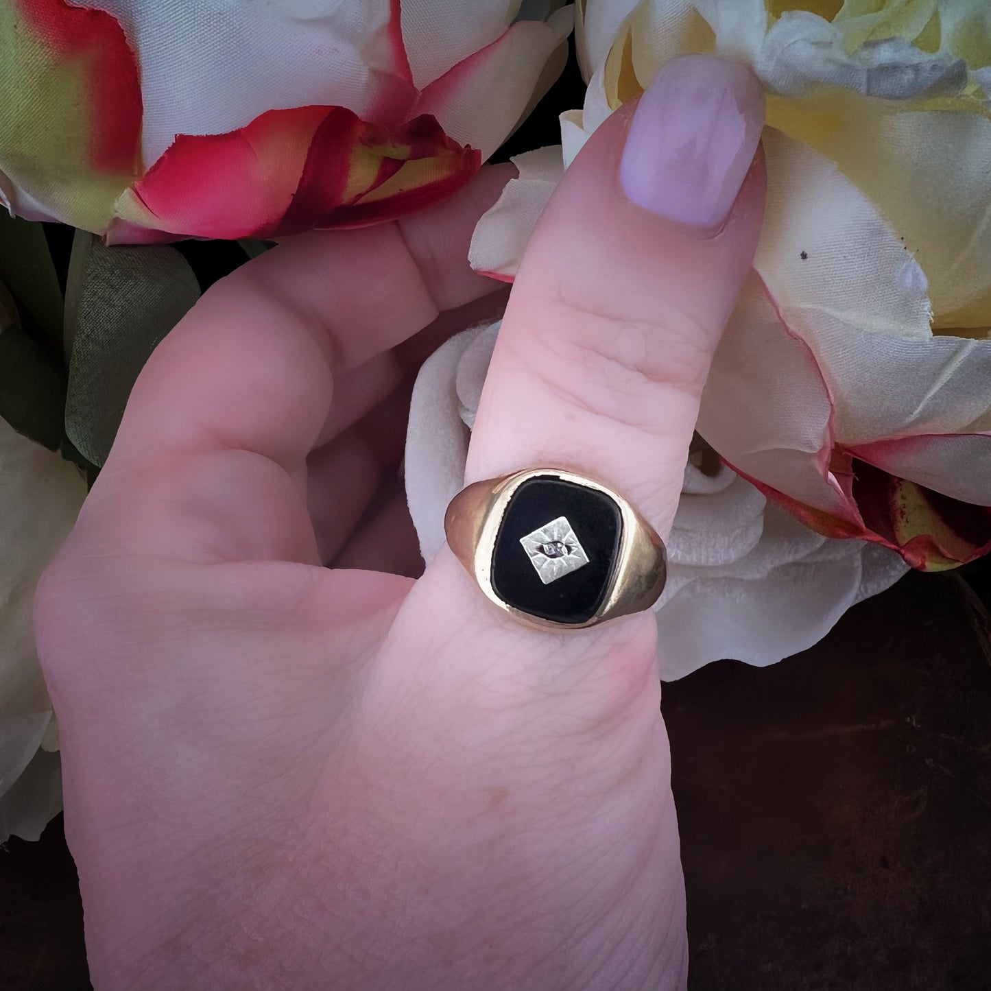 Anello Vintage Chevalier da Uomo – Fred Manshaw Ltd, Londra 1967
