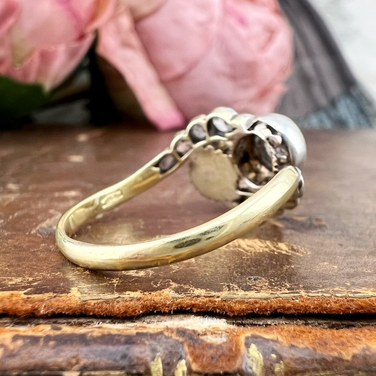 Anello Toi et Moi con perla naturale e diamante – Italia, circa 1900-1920