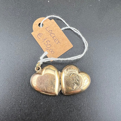 N. 07 - Locket porta foto in oro 9 ct back & front primi ‘900