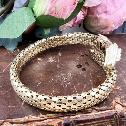 Bracciale Serpente in Oro 18 kt e Diamanti – Italia, anni Settanta