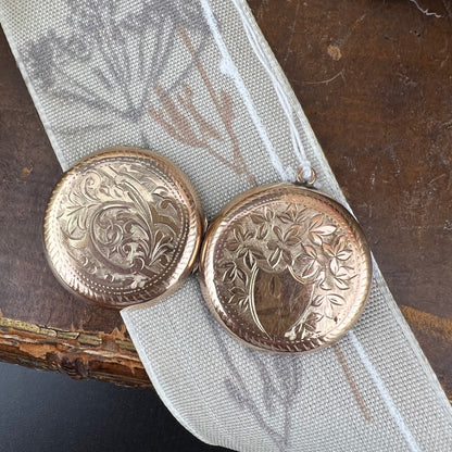 N. 04 - Locket porta foto in oro 9 ct back & front primi ‘900