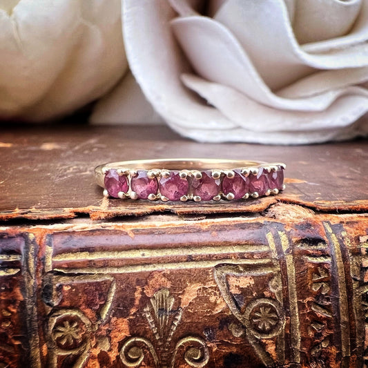 Anello Riviera Vintage con Granati - Birmingham