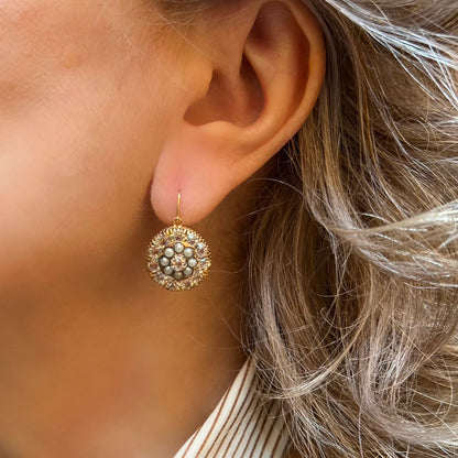 Orecchini a toppa in oro 12k – Primi del ’900