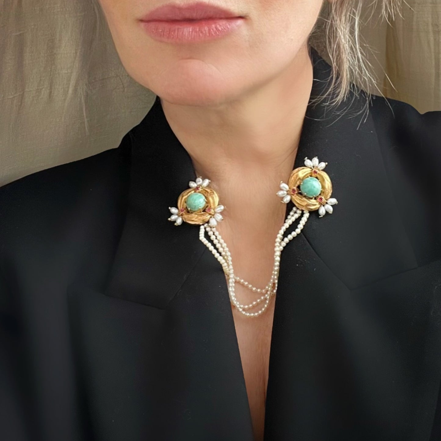 Spille Gemelle in oro 18K anni ’50-’60