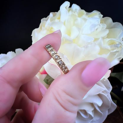 Anello in oro half eternity Birmingham 1976