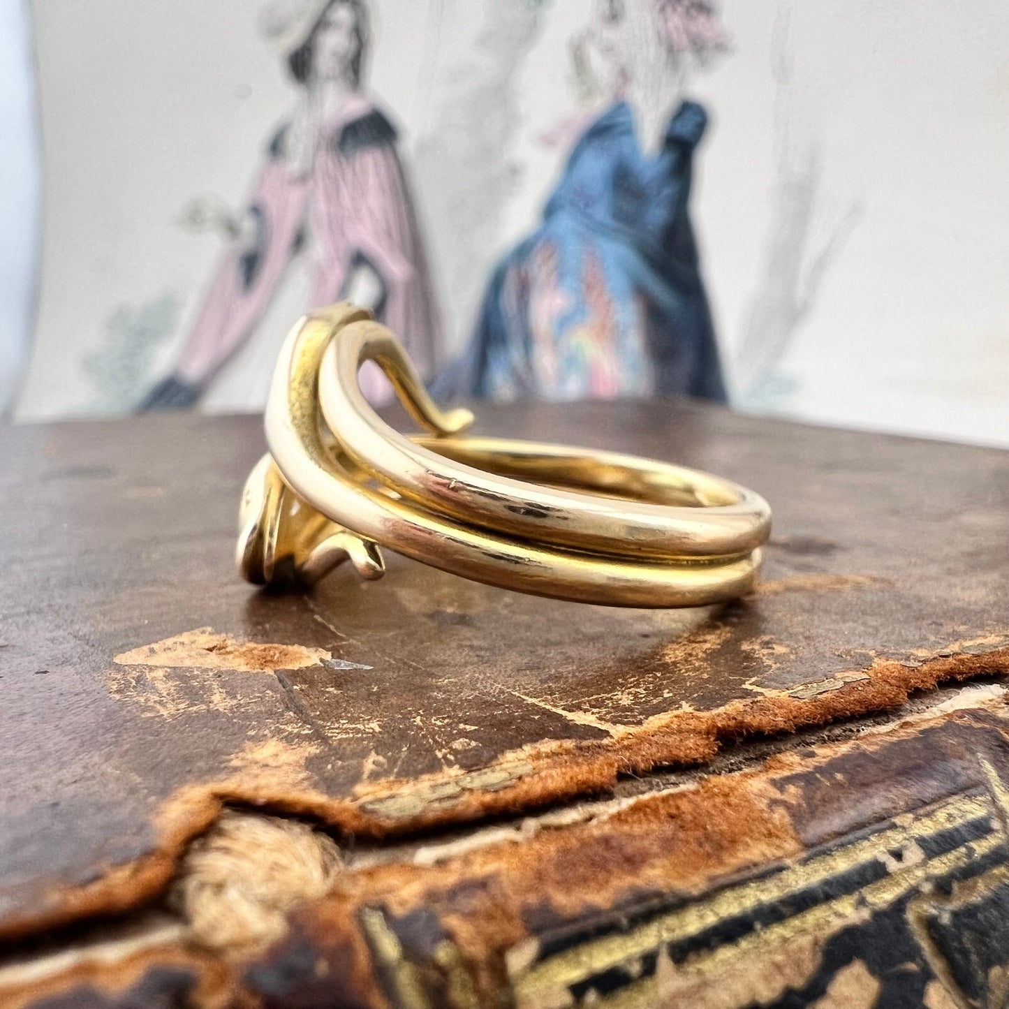 Anello a doppio serpente con diamanti – Italia, circa 1970