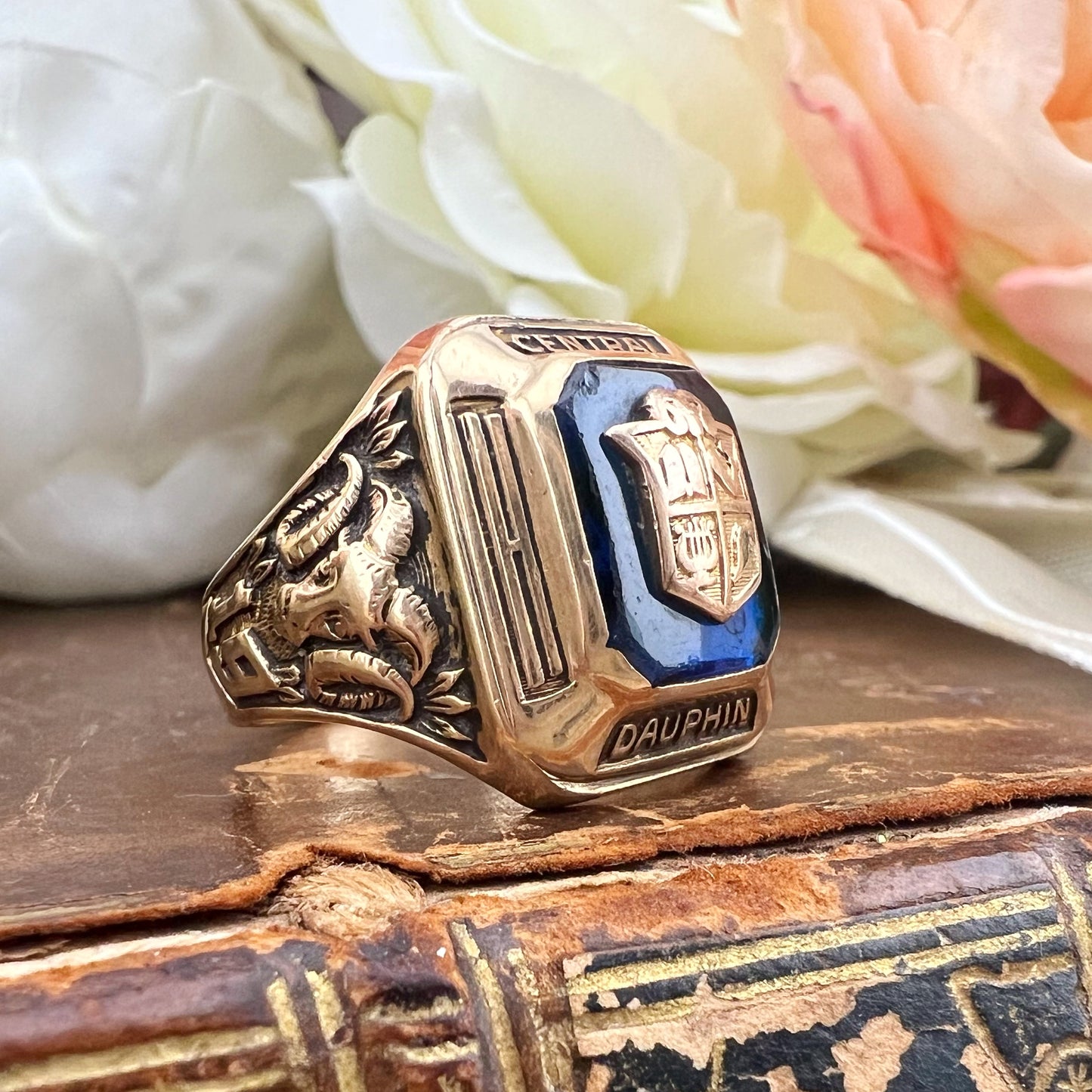 Anello in oro 10 k Class Ring Central Dauphin High School 1969
