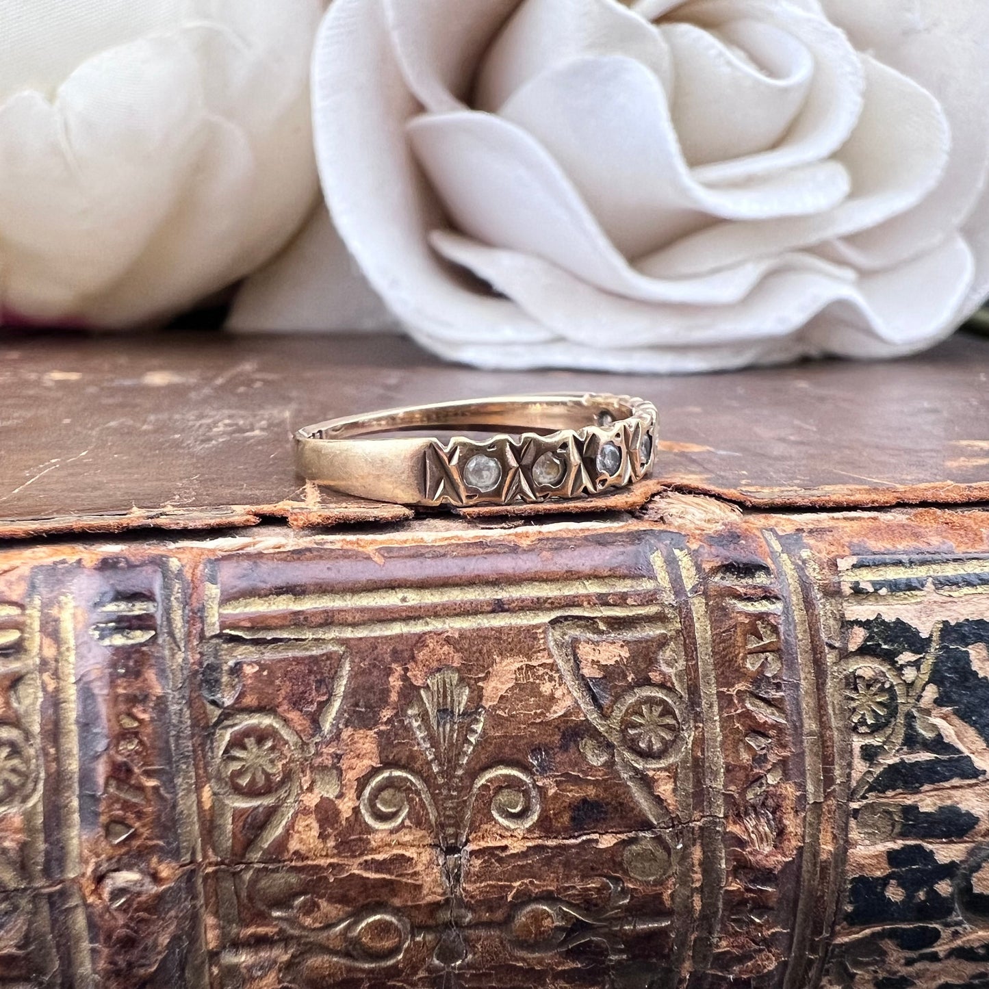 Anello in oro half eternity Birmingham 1976