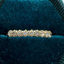 Carica l&#39;immagine nel visualizzatore di Gallery, Fedina riviera diamanti in oro giallo 18 carati
