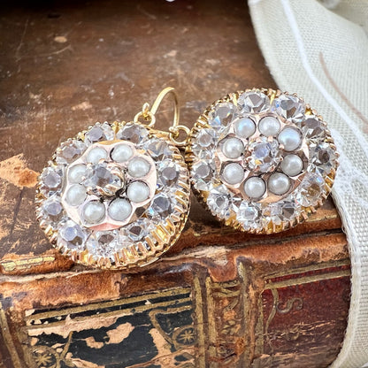 Orecchini a toppa in oro 12k – Primi del ’900