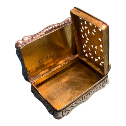 Vinaigrette Nathaniel Mills - Birmingham 1841