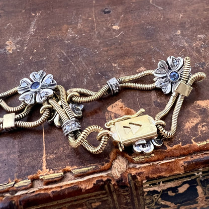 Bracciale Sandi con zaffiri e rose di diamante – Padova, anni ’80