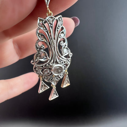 Pendente Italia 1930 oro argento e diamanti