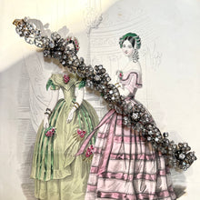 Carica l&#39;immagine nel visualizzatore di Gallery, Bracciale con fiori di diamanti a taglio brillante e taglio rosa coronè
