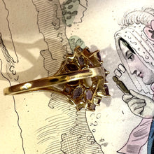 Carica l&#39;immagine nel visualizzatore di Gallery, Anello a margherita con opale e ametiste
