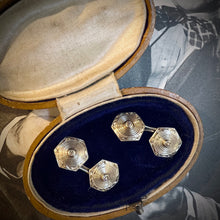 Carica l&#39;immagine nel visualizzatore di Gallery, Coppia gemelli Art Decò in oro e diamanti
