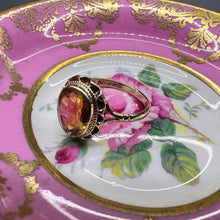 Carica l&#39;immagine nel visualizzatore di Gallery, Anello vintage in oro e citrino
