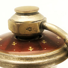 Carica l&#39;immagine nel visualizzatore di Gallery, Servizio da toilette in argento e raro smalto rosso ed oro
