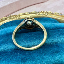 Carica l&#39;immagine nel visualizzatore di Gallery, Anello antico in oro 18 carati con diamante a rosa
